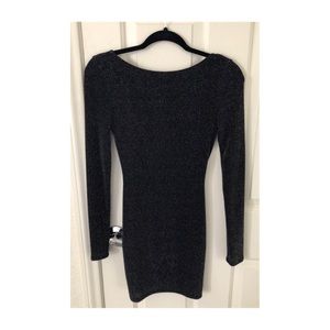 New * Silence + Noise Glitter Backless Dress